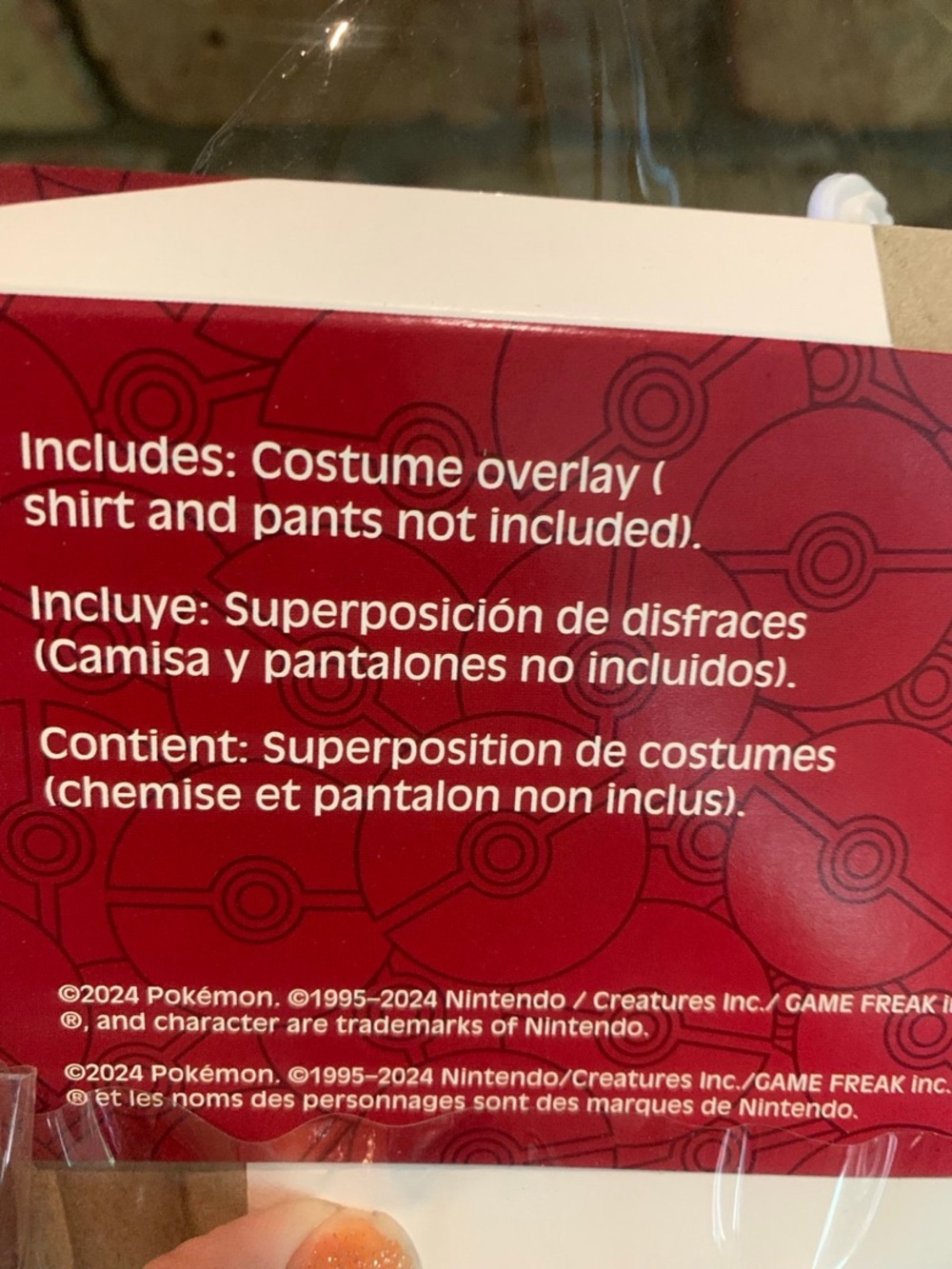 Kids' Pokémon Ultraball Halloween costume- One Size NWT - Picture 4 of 4